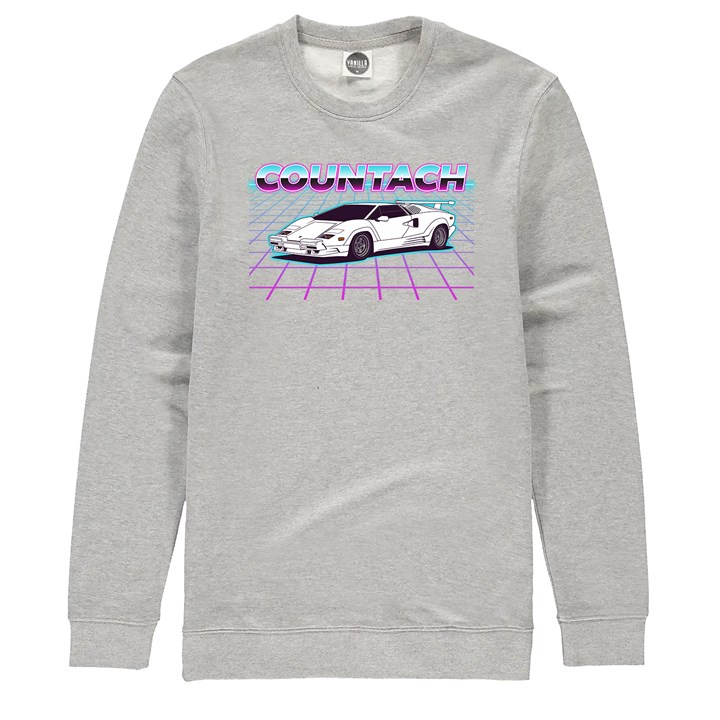 Lamborghini Countach Dream Car Sweatshirt Heather Grey - click to enlarge