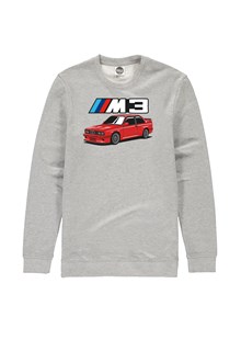 BMW E30 M3 Dream Car Sweatshirt Heather Grey