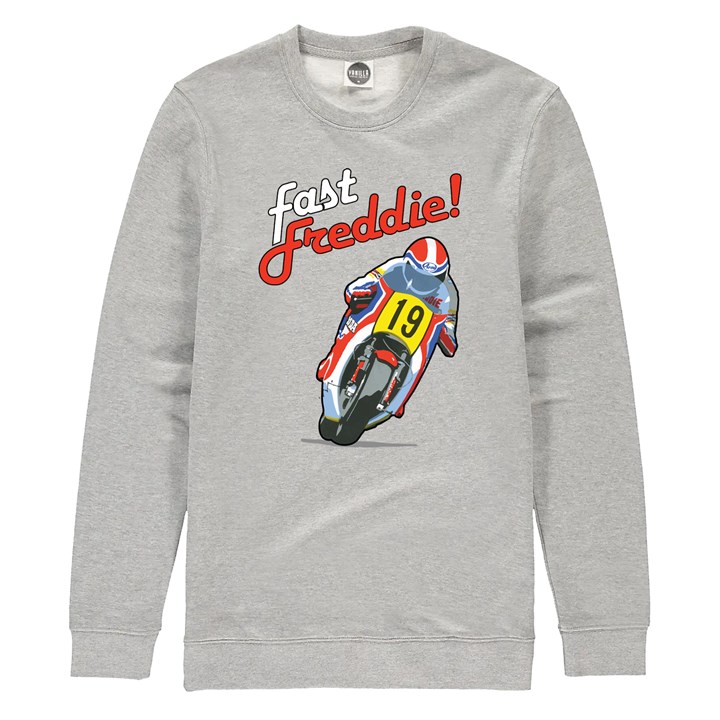 Fast Freddie Spencer Sweatshirt Heather Grey - click to enlarge
