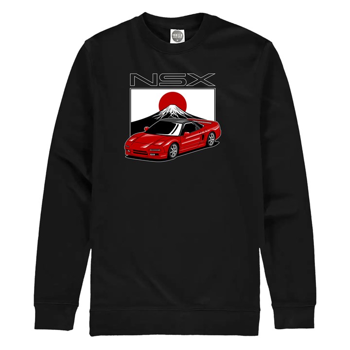 Honda NSX Dream Car Sweatshirt Black - click to enlarge