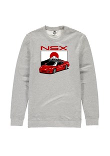 Honda NSX Dream Car Sweatshirt Heather Grey