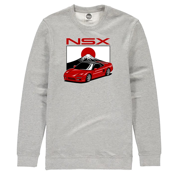 Honda NSX Dream Car Sweatshirt Heather Grey - click to enlarge