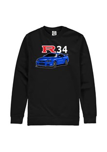 Nissan Skyline R34 GTR Sweatshirt Black