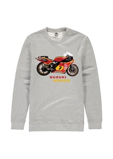 Suzuki RG500 Sweatshirt Heather Grey