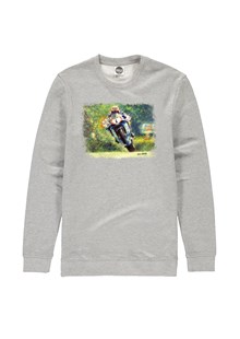 David Jefferies Art Print Sweatshirt Heather Grey