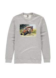 John McGuinness Art Print Sweatshirt Heather Grey