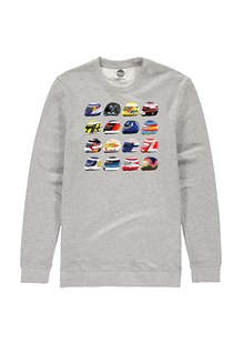 F1 Modern Helmets Sweatshirt Heather Grey