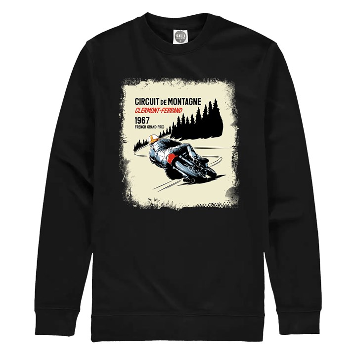 Mike Hailwood Honda Six Sweatshirt Black - click to enlarge