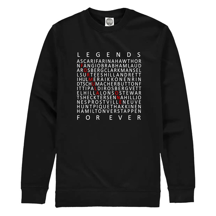 F1 Legends Forever Sweatshirt Black - click to enlarge