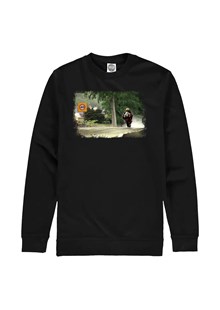 Joey Dunlop in the Rain TT 1998 Print Sweathshirt Black