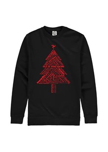 Isle of Road Racing Christmas Tree Sweatshirt Black