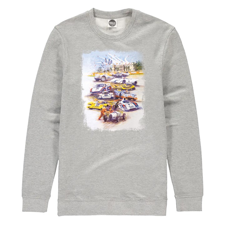 Simply the Best Porsche at Goodwood Sweatshirt Heather Grey - click to enlarge