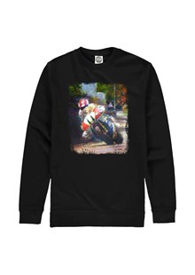 Steve Hislop Honda RVF750 Art Print Sweatshirt Black