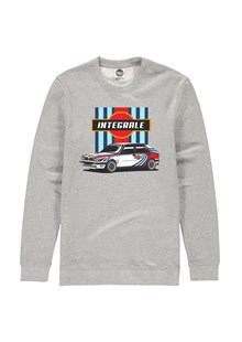 Lancia Delta Integrale Group A Rally Legend Sweatshirt Heather Grey