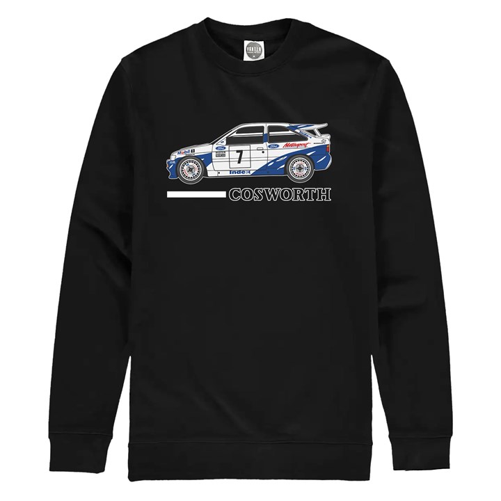 Ford Escort RS Cosworth Group A Rally Legend Sweatshirt Black - click to enlarge