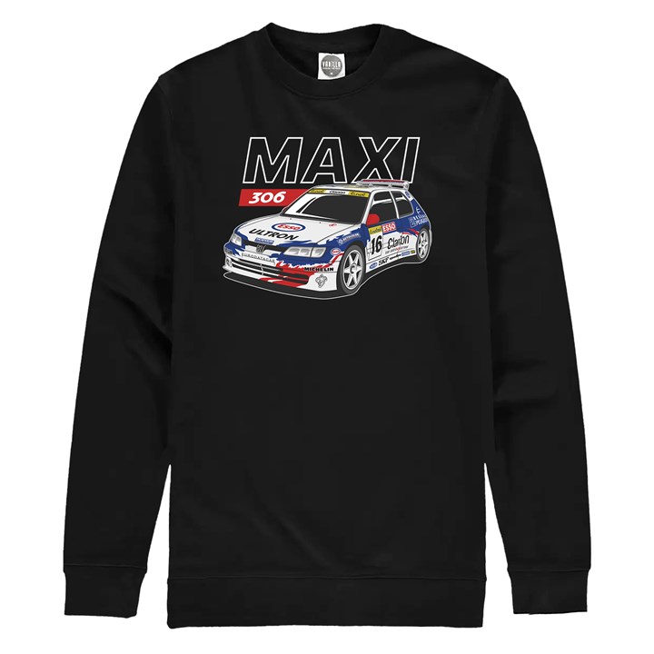 Peugeot 306 Maxi Group A Rally Legend Sweatshirt Black - click to enlarge