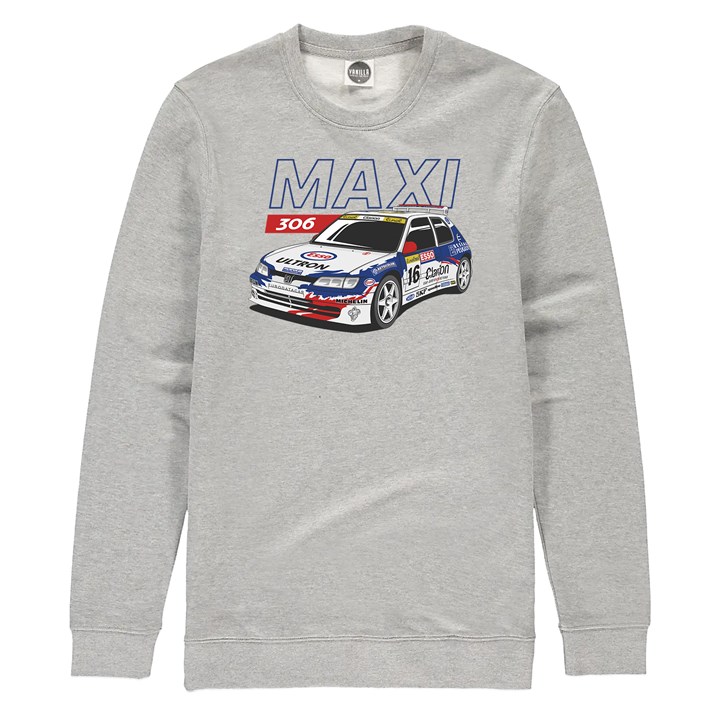 Peugeot 306 Maxi Group A Rally Legend Sweatshirt Heather Grey - click to enlarge