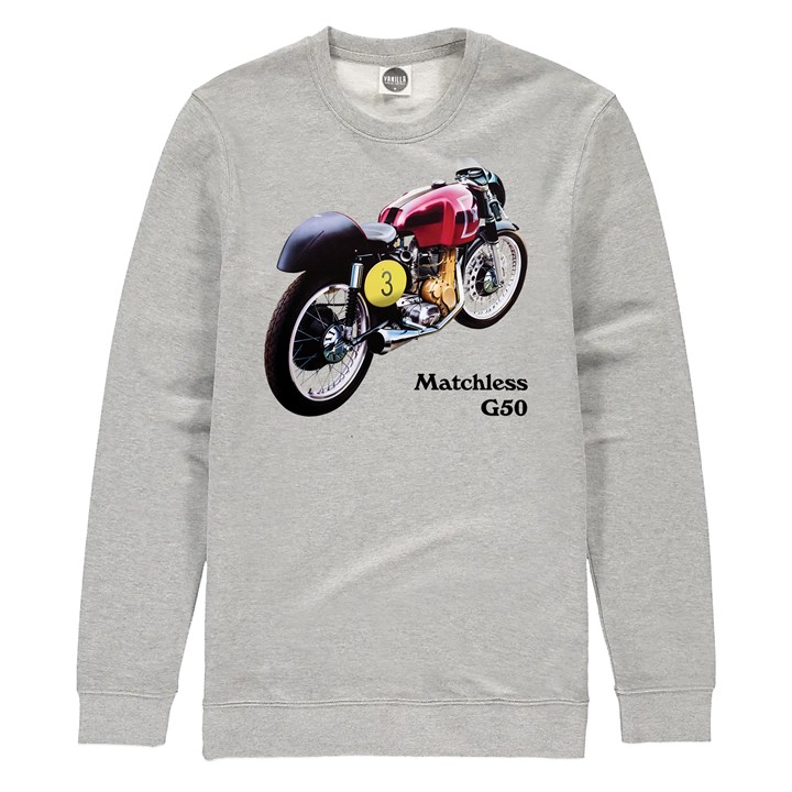 Matchless G50 1960 Sweatshirt Heather Grey - click to enlarge