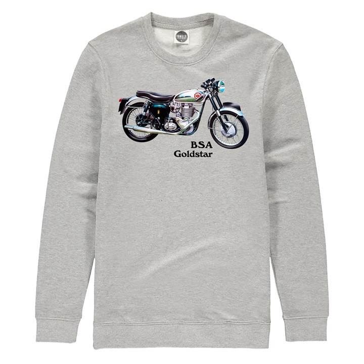 BSA Goldstar 1960 Sweatshirt Heather Grey - click to enlarge