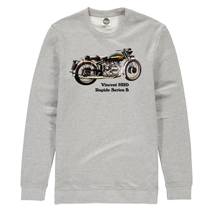 Vincent HRD Rapide Sweatshirt Heather Grey - click to enlarge