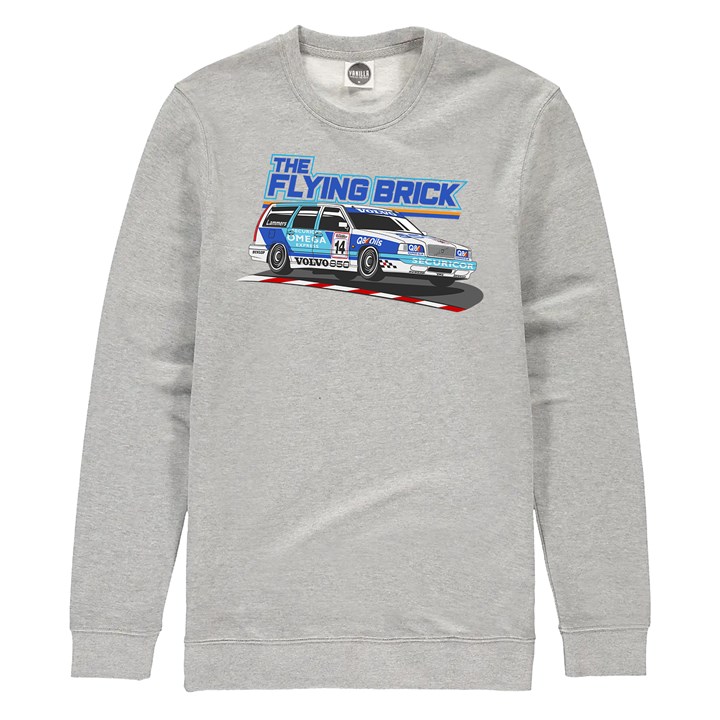 Volvo 850 Estate Touring Car Sweatshirt Heather Grey - click to enlarge