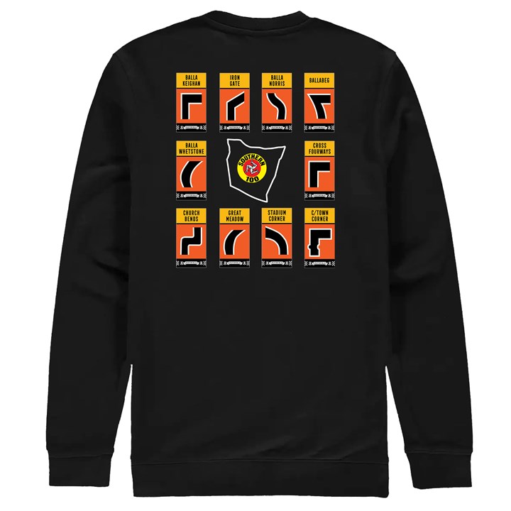 Southern 100 Corner Signs Sweatshirt - click to enlarge