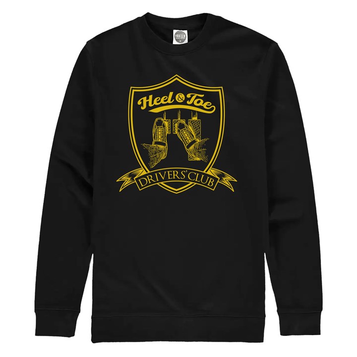 Heel & Toe Drivers Club Sweatshirt Black - click to enlarge