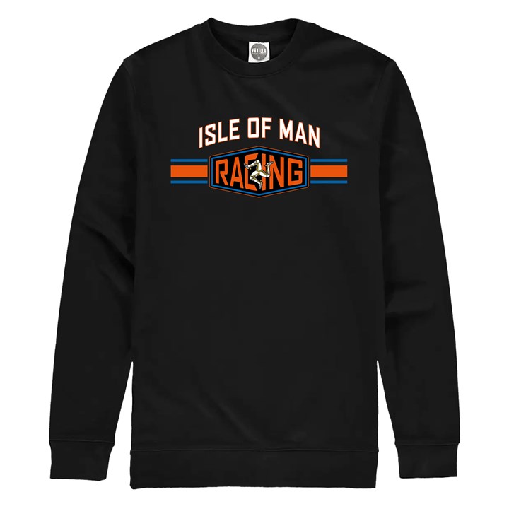 Isle of Man Road Races Racing Strip Sweatshirt - click to enlarge