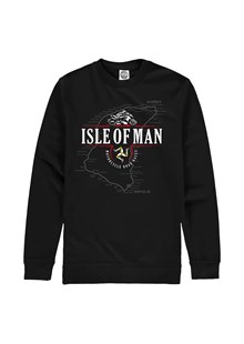 Isle of Man Road Races Mountain Course Map Sweatshirt