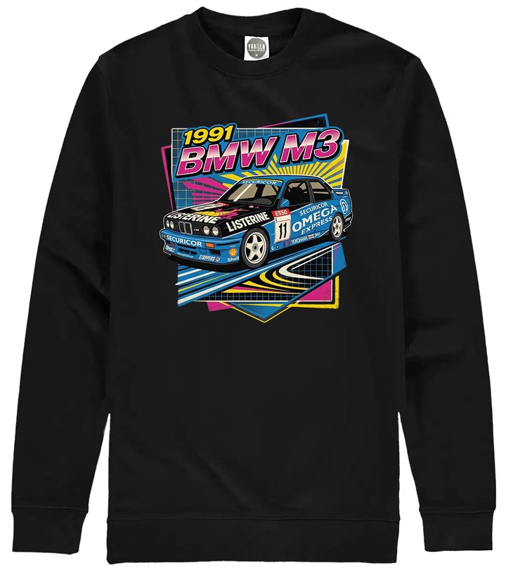 BMW M3 Retro Touring Car Sweatshirt - click to enlarge