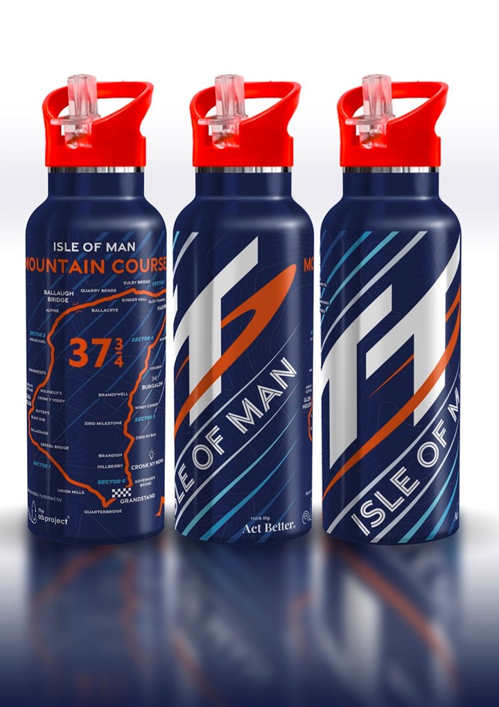 Official Isle of Man TT Waterbottle With Straw