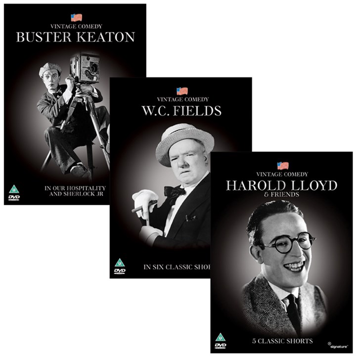 Vintage Comedy Bundle Offer (Buster Keaton, Harold Lloyd and W.C. Fields)