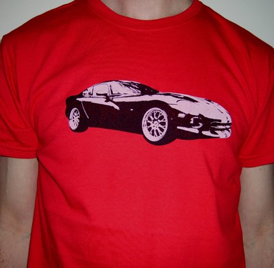 Viper T Shirt Flame Red - click to enlarge
