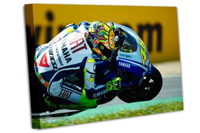 Valentino Rossi 2009 Spanish GP A2 Canvas Print