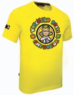 Valentino Rossi 2012 Valentino Rossi/The Doctor T-Shirt Yellow - click to enlarge