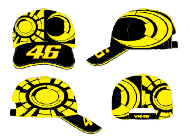 Valentino Rossi 2012 New Sun/Moon Cap 