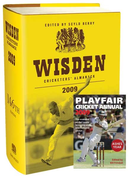Wisden Almanack and Playfair Annual 2009 set (PB)