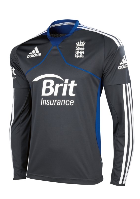 Official England Cricket LongSleeve Training Shirt 2012 Duke Video