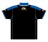 TT Polo Black Blue Collar White Trim