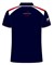 TT Polo Navy, with Red/White Shoulder