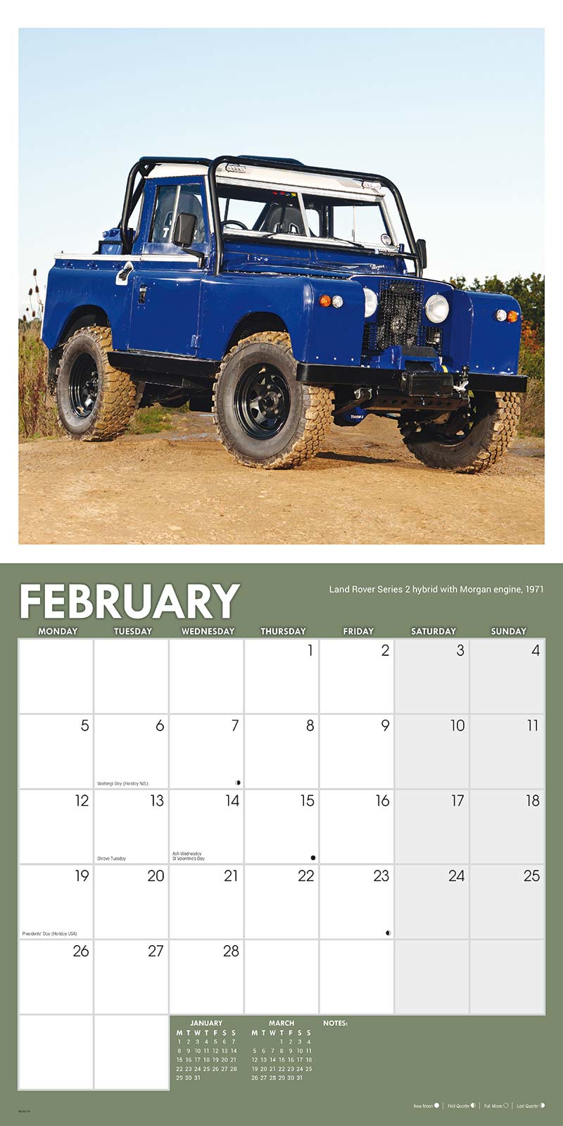 Land Rover 2018 Calendar Duke Video