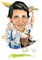 England Legends Cartoon Prints A3
