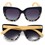 SOEK Riviera Black tortoiseshell frame Black grad lens White maple arms