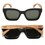 SOEK Zahra Midnight black frame Khaki lens Walnut arms