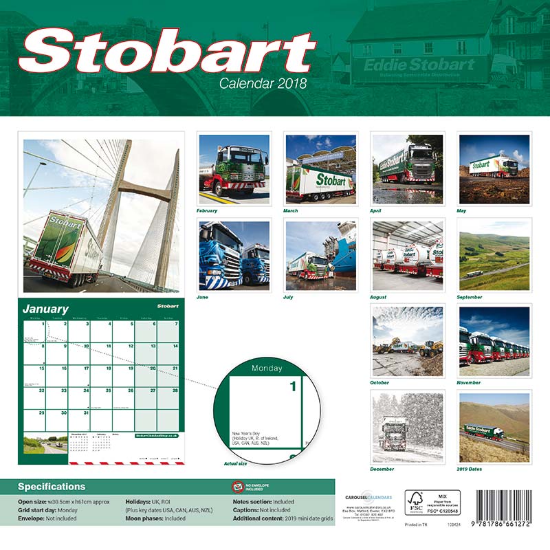 Eddie Stobart 2018 Calendar : Duke Video