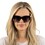 SOEK Riviera Black tortoiseshell frame Black grad lens White maple arms